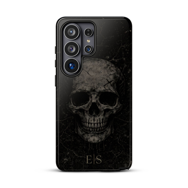 Personalized Obsidian Skull Galaxy Case