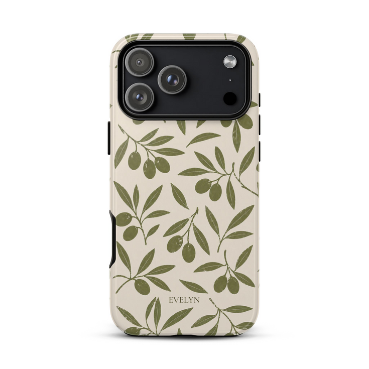 Personalized Olive Branch iPhone Case