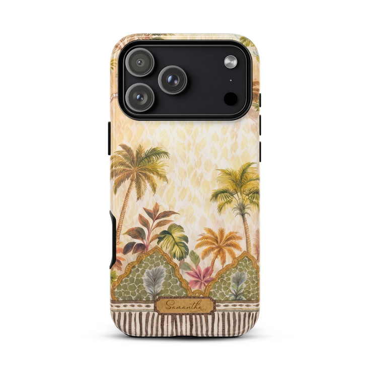 Personalized Tropical Palms of Jaipur iPhone Case