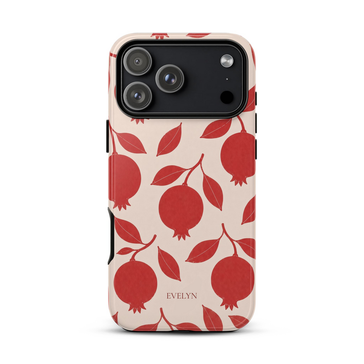 Personalized Pomegranate Bloom iPhone Case