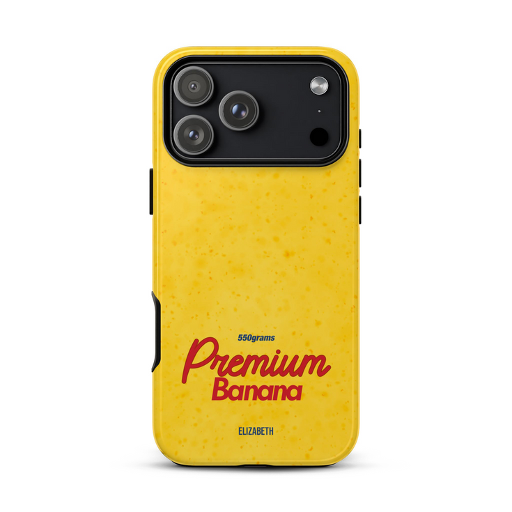 Personalized Premium Banana QR iPhone Case