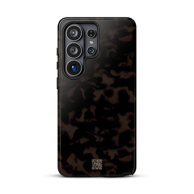 Custom QR Dark Tortoiseshell Galaxy Case