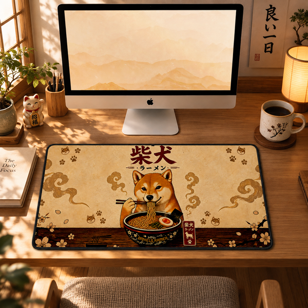 Personalized Shiba Inu Ramen Desk Mat