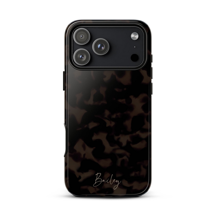 Custom Signature Name Tortoiseshell iPhone Case
