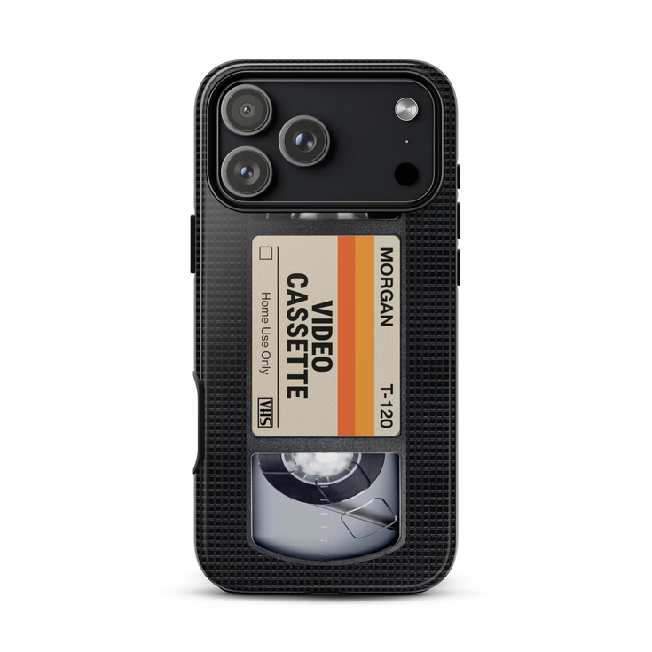 Personalized Retro VHS Video Cassette iPhone Case