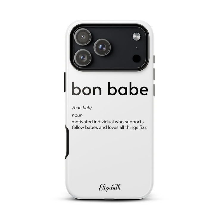 Bon Babe Custom Name iPhone Case