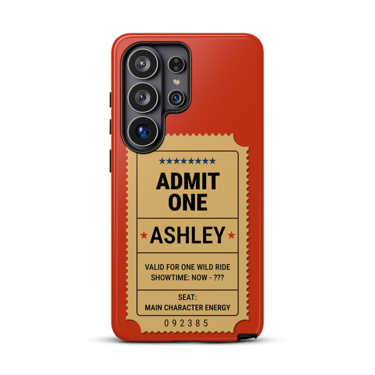 Personalized Admit One Ticket Chaos Pass Galaxy Case