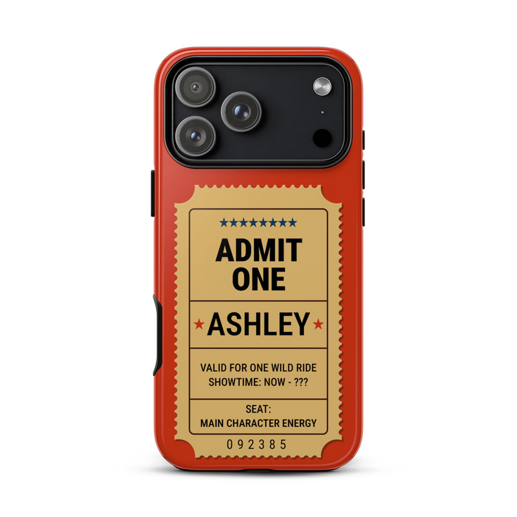 Personalized Admit One Ticket Chaos Pass iPhone Case