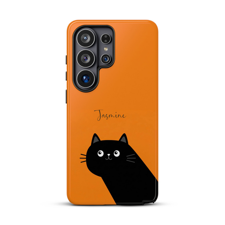 Personalized Cute Cat Mood Galaxy Case