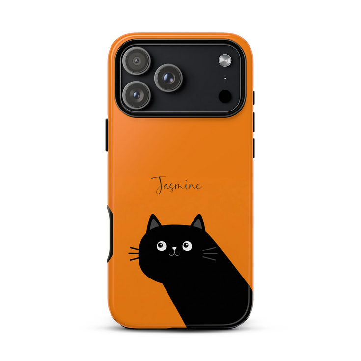 Personalized Cute Cat Mood iPhone Case