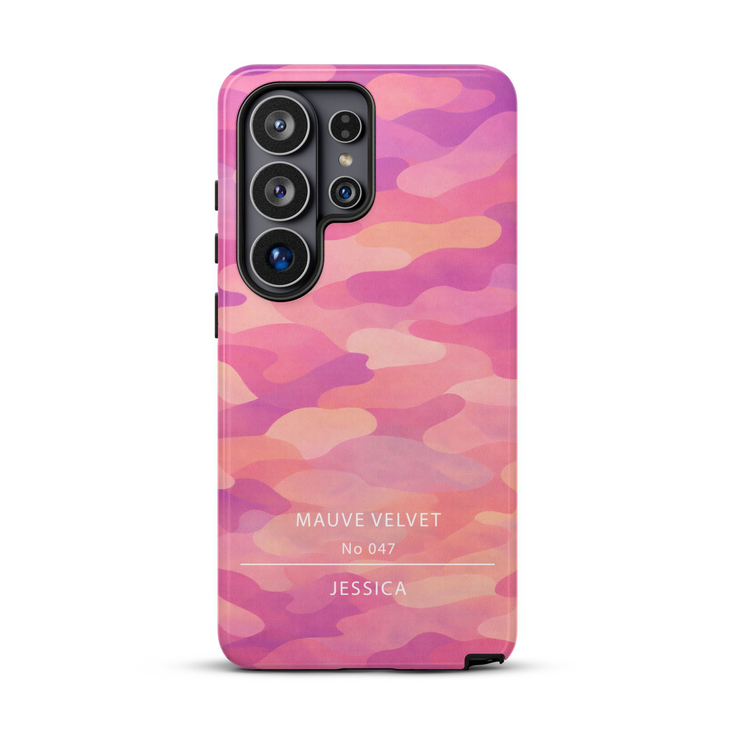 Personalized Gradient Bloom Camo Galaxy Case