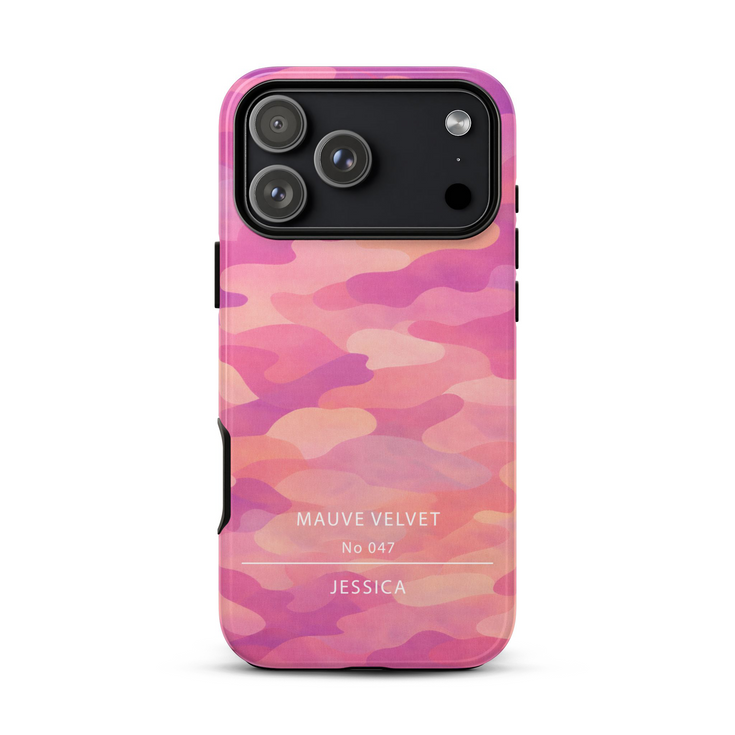 Personalized Gradient Bloom Camo iPhone Case