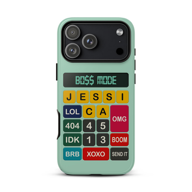 Personalized Retro Calculator iPhone Case