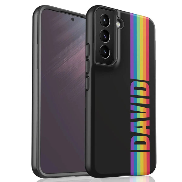 LGBTQ Custom Rainbow Name Pride Galaxy Case