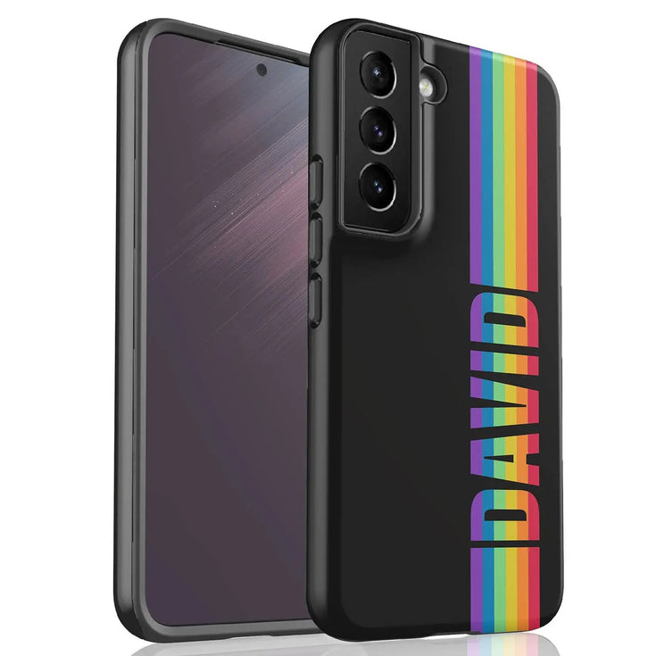 LGBTQ Custom Rainbow Name Pride Galaxy Case