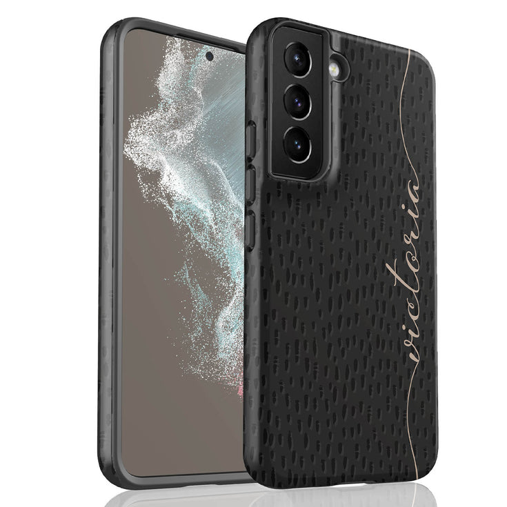 Personalized Name Calligraphy & Dots Galaxy Case