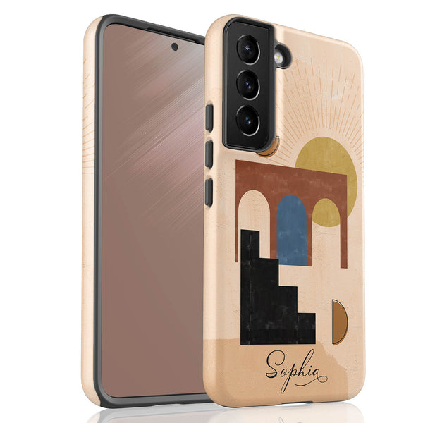 Abstract Shapes Custom Name Galaxy Case