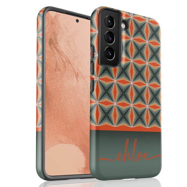 Christmas Pattern Custom Name Galaxy Case