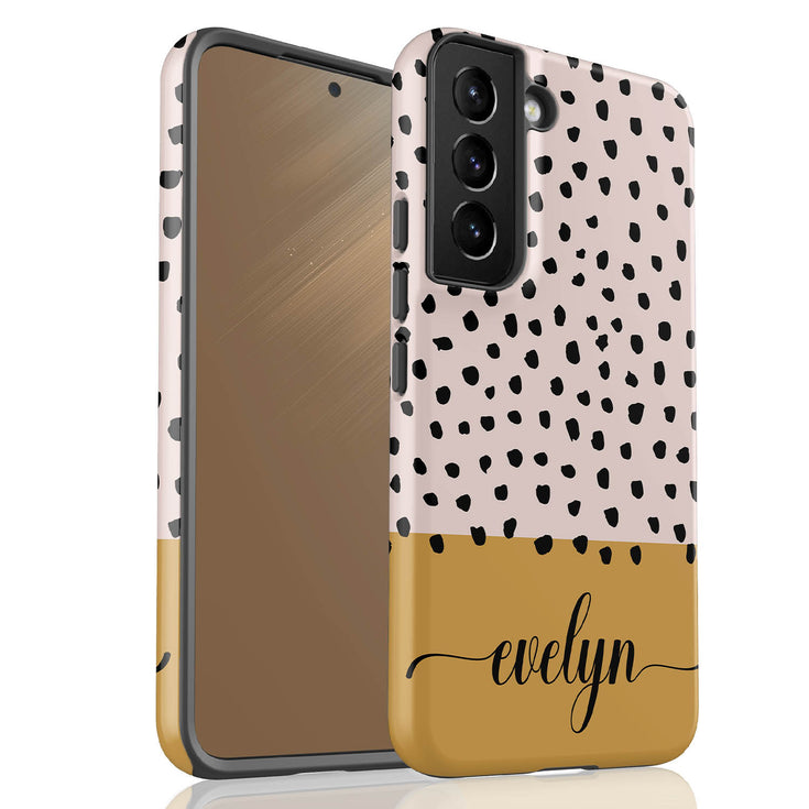 Spotted Dots Custom Name Galaxy Case