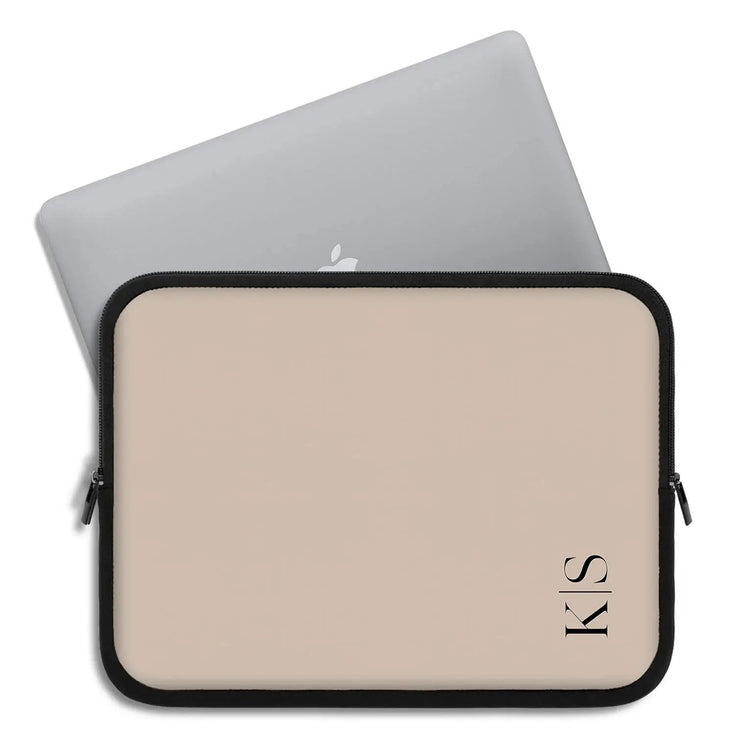 Custom Initials Laptop Sleeve - Vertical