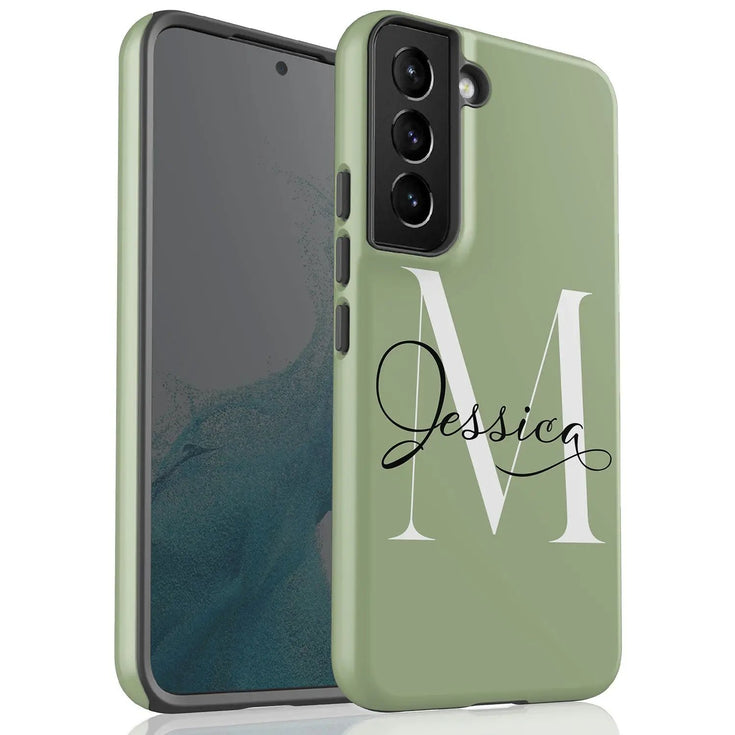 Monogram Personalized Light Solid Galaxy Case