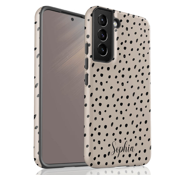Spotted Dots Personalized Name Galaxy Case