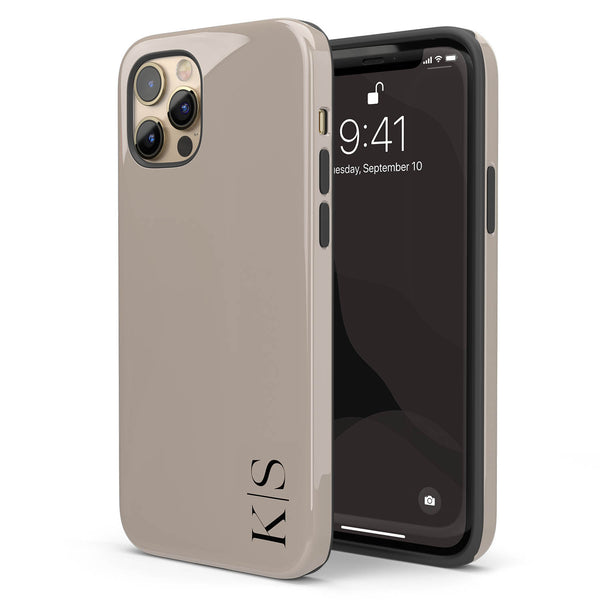 Custom Initials iPhone Case - Vertical