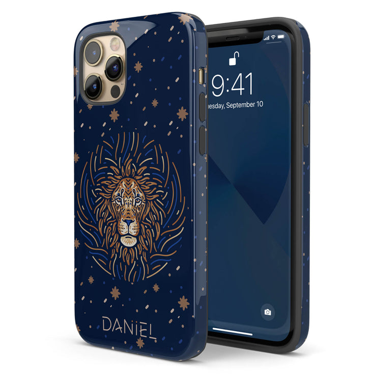 Zodiac Sign Personalized Name iPhone Case